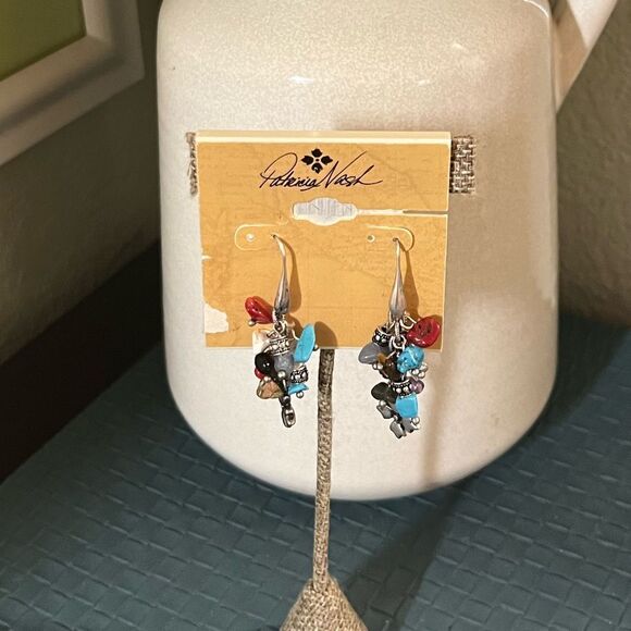 Patricia Nash Southwestern Multi Colored Beaded Earrings #PNER - Picture 1 of 5